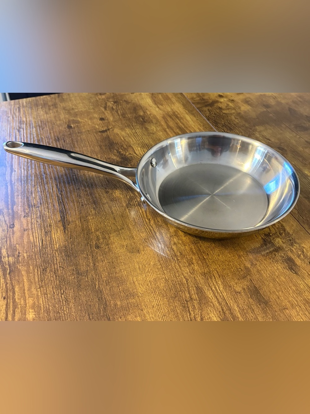 The Pampered Chef Stainless Steel 8inch Frying Pan - Silver